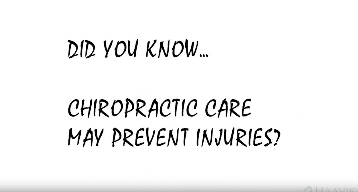 Chiropractic Care my prevent injuries
